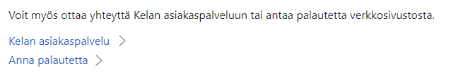 Virhesivun ratkaisu linkkeinä.