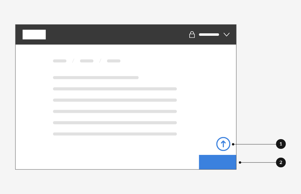 BackToTop-komponentin sijoittelu